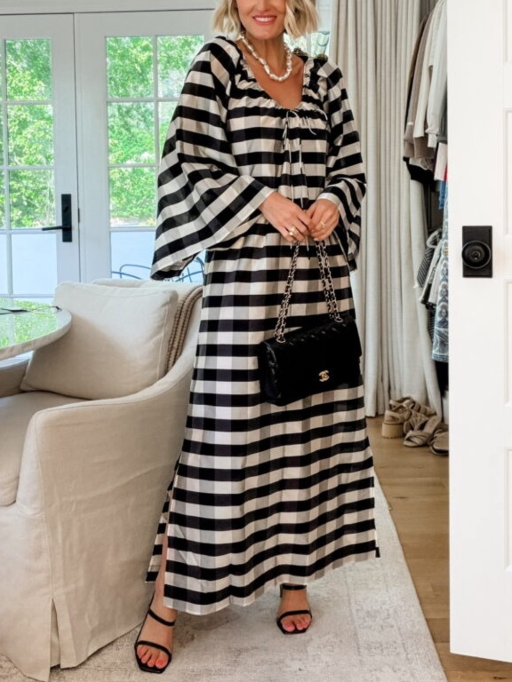 Tuckernuck Midnight Check Claudine Dress